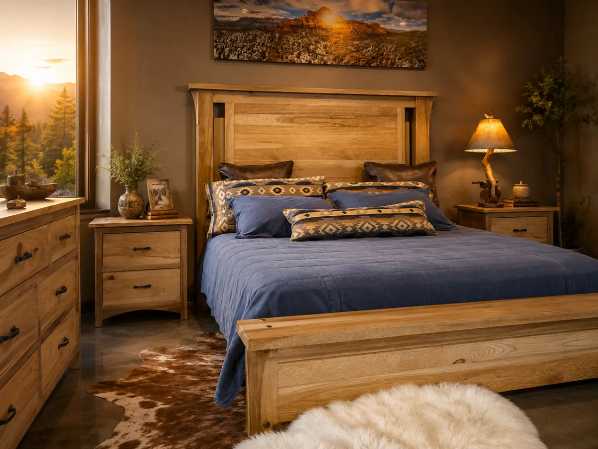 Bedroom furniture by Wild West Interior, Scottsdale